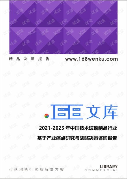 2021-2025年中國(guó)技術(shù)玻璃制品行業(yè) 產(chǎn)業(yè)痛點(diǎn)深度解析與戰(zhàn)略決策咨詢報(bào)告